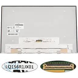 Матриця 15.6" LQ156R1JX01 3840 х 2400, 40pin eDP, IPS, LED, SLIM без додаткової панелі, глянець, роз'єм по-центру внизу для ноутбука