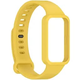Силіконовий ремінець для фітнес браслетів Xiaomi Smart Band 9 Active Redmi Smart Band 3, Silicone, yellow, зі зручною застібкою, на фітнес трекер та смарт годинник, ArmorStandart (ARM85587) - мініатюра 3
