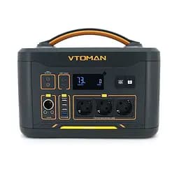 Портативна зарядна станція VTOMAN 1500X, 1500 (макс. 3000) Вт, LiFePO4 828 Вт·год (макс. 2376 Вт·год), 230 В, вихід 3x230 В/1500 Вт, 2x12 В/10 A-10 A, 2xPDTB, прикурювач 12 В/10 A, 36x27x28 см; 20 кг - мініатюра 3