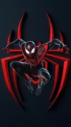 Деревянный пазл Spider Man, black, А3, Деревянная коробка 200 элементов
