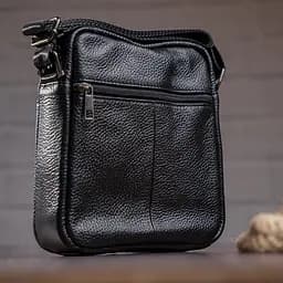 Сумка чоловіча зерниста Vintage 19х21,5х5,5 см sum0028945 - мініатюра 6