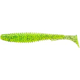 Силікон FishUP U-Shad 4" #055 - Chartreuse/Black (8 шт/уп)