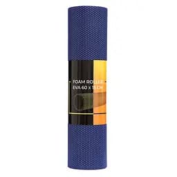 Масажний ролик Cornix EVA+ 60 x 15 см (валик, ролер) XR-0309 Navy Blue - мініатюра 3