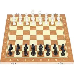 Шахи дерев'яні 40 см "3 в 1", із натурального дерева, 40*20*5 см 624А(51632)