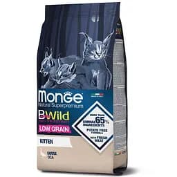 Сухий корм MONGE BWILD CAT LOW GRAIN Kitten Низькозерновий для кошенят з м'ясом гусака 10 кг