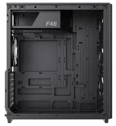 Корпус GameMax F46, Black, без БЖ, Mini Tower, ATX / Micro ATX / Mini ITX, Type-C / 2xUSB 3.0, макс. CPU - 169 мм / VGA - 350 мм, 4x120 мм ARGB, бічна панель із загартованого скла - мініатюра 6