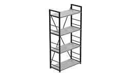 Етажерка 4/60 Ferrum-decor Серії Коннект 120x60x28 чорний ДСП Бетон 16мм (FRD-105552) - мініатюра 5