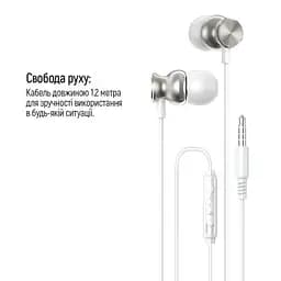 Навушники ColorWay 3.5 mm Wired Earphone UrbanBeat White (CW-WD03WT) - мініатюра 8