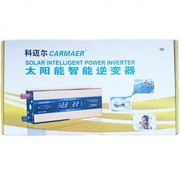Інвертор напруги Carmaer Power Inverter 027 модифікована синусоїда Gold 1 розетка 1 USB екран з 12V на 220V 2200W (11069) - мініатюра 5