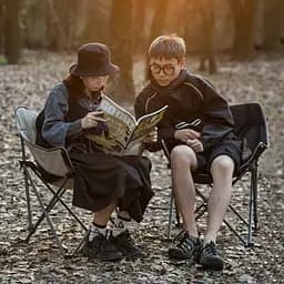 Крісло складане Naturehike NH20JJ022 600D Oxford Cotton / сталь, чорний - мініатюра 4
