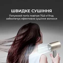 Фен CECOTEC DryGlam Nano Plasma Black - мініатюра 5