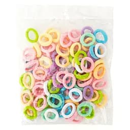 Резинки для волосся Пастель-3 La-beauty 0307-1086-3 мікрофібра, 100 шт