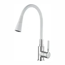 Смеситель для кухни Zerix Atrium-011-T refl.white ZX4719, Хром