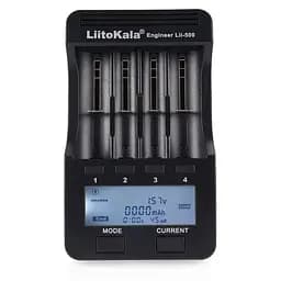 Зарядний пристрій Liitokala Lii-500 на 4 канали (для Ni-MH, Ni-CD, Li-Ion) з блоком живлення + автоадаптер - мініатюра 2