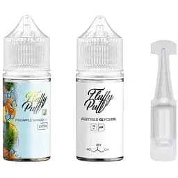 Набір компонентів для самозамісу сольової рідини Fluffy Puff 30 мл 0-50 мг Ананас Манго Лід (15752)
