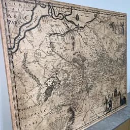 Інтер'єрна картина Загальна карта України 1648 року Гійома де Боплана, Beauplan Ukraine XVII map, істория, 83×106 см (id6040) - мініатюра 5
