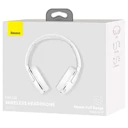 Накладні бездротові навушники Baseus Encok Wireless headphone D02 Pro (NGTD01030) White - мініатюра 6