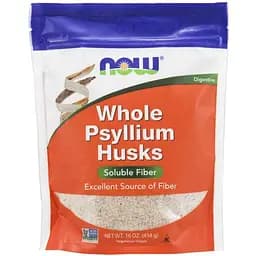 Натуральная добавка NOW Whole Psyllium Husks, 454 грамм