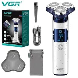 Електробритва VGR V-328 - роторна, водонепроникна, LED-дисплей, бездротова - мініатюра 2