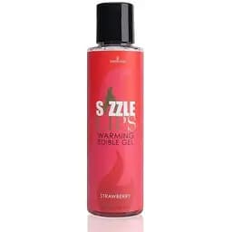 Зігрівальний масажний гель Sensuva Sizzle Lips Strawberry (125 мл)