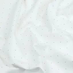 Дитяча постільна білизна в ліжечко MINI DOTS CS22, перламутр (DotsGreyMiniWhite_78Olive_140) - мініатюра 7