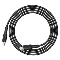 Кабель Acefast C2-01 Type-C to iP 3A 20W 1.2 м silicone zinc connectors чорний - мініатюра 3