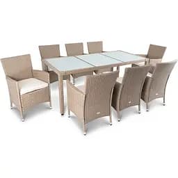 Садові меблі Di Volio Verona 8+1 бежево-кремовий