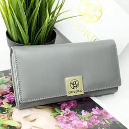Кошелек женский кожаный Gregorio GS-100 классический серый