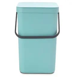 Ведро для мусора Brabantia Sort&Go, 12 л, мятный (109744)