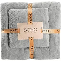 Набір рушників Soho Gray 2 шт. (35*75+70*140см, мікроф. Gray)