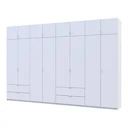 Распашный Шкаф для одежды Doros Лукас Белый 4+4 ДСП 360х50х240 (42005142)