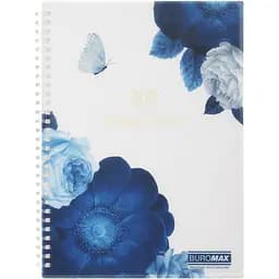 Зошит ARABESKI B5 80 арк клітинка пластикова обкладинка темно-синій BM.2586-03