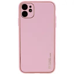 Чохол Epik шкіряний Xshield для Apple iPhone 12 6.1 Рожевий/Pink