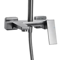 Душова система універсальна Qtap Gemini Gunmetal Black PVD з виливом QTGEM111GMB45688 - мініатюра 2