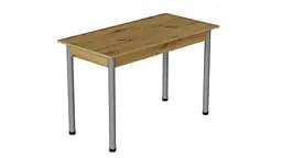 Стол кухонный Ferrum-decor Бенита 75x120x80 Серый ДСП Дуб Артизан 16мм (FRD-105701)