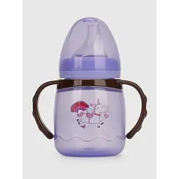 Поїльник-непроливайка з силіконовим носиком та ручками Мегазайка 0314 Фіолетовий (2000990579577)