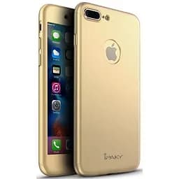 Чохол-накладка iPaky 360 PC Whole round case 3 in 1 iPhone 7 Plus Gold