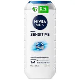 Гель для душу Nivea Men Sensitive 3 в 1 для тіла обличчя та волосся 250 мл