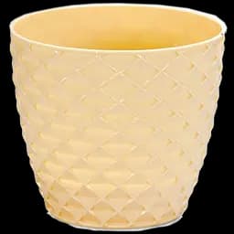 Горщик для квітів Serinova Kapadokia, 0.5 л, світло-жовтий (KAP1-PudraSari)