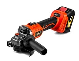 Угловая шлифовальная машина GTM AGC18/125BL 18В + 2 аккумулятора и ЗУ
