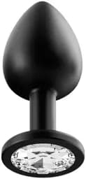Анальна пробка I’MCUM Crystal Harmony Розмір L 9.5x4 см Силіконова Чорна (IM-KGS201_L_bk)