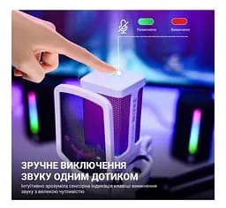 Микрофон c пантографом конденсаторный Fifine Q-6T-W RGB USB White - мініатюра 7