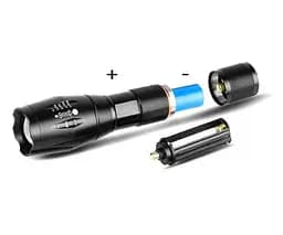Ліхтар Cree T6 XML Q5 тактичний з батарейками - мініатюра 5