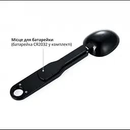 Електронна мірна ложка ваги кухонна 0.1 гр хв 500 гр чорна DIGITAL SPOON SCALE - мініатюра 4