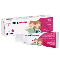 Гель для детей 6-12 лет KIN Fluor Junior Против кариеса Клубника 75 мл