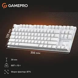 Клавіатура GamePro Genesis Joker 87% Red switches (MK124W) - мініатюра 9