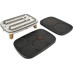 Млинниця Tefal Crepier Gourmet 1100 Вт діаметр 11.5 см та 18.5 см тефлон чорно-срібляста (PY900D12) - мініатюра 9