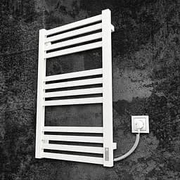 Електрична рушникосушарка Kosser Герда 800x500 ER тайм. білий ДГ02ERW, Білий матовий, Праве