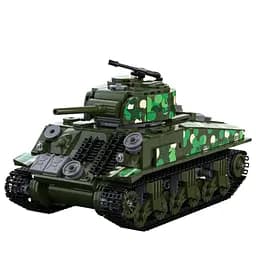 Конструктор танк на радіокеруванні Mould King M4 Sherman Tank  Technik військова техніка для дорослих та дітей 950 деталей - мініатюра 2