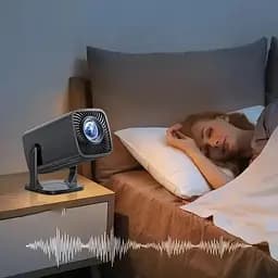 Портативний домашній проектор Q100 з WiFi та пультом для перегляду фільмів Full HD Широкоекранний 16:9 Чорний - мініатюра 6
